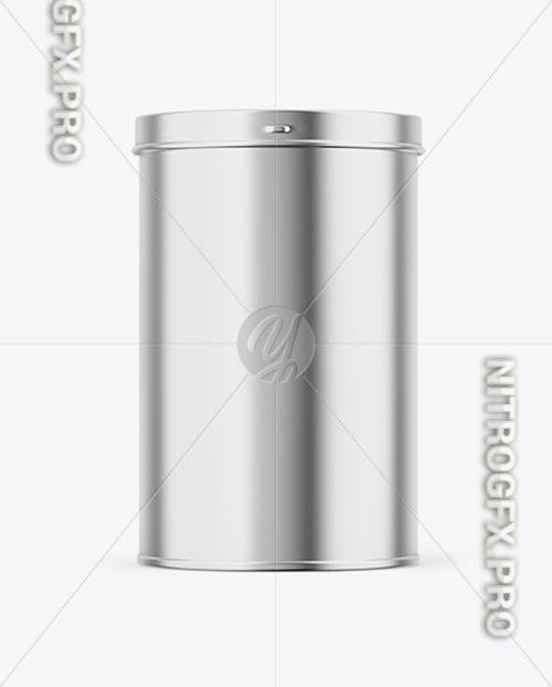 Glossy Metallic Tin Can Box Mockup 82806