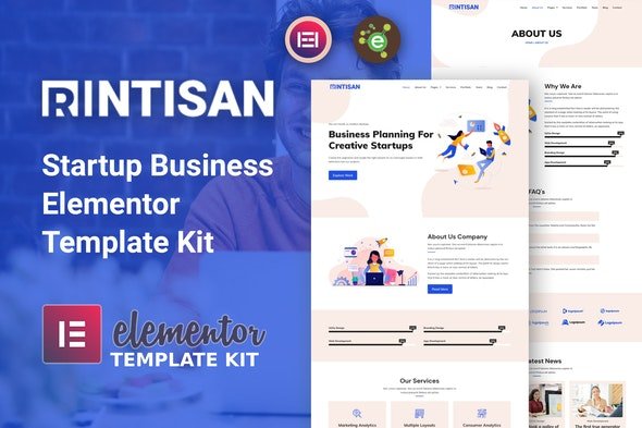 ThemeForest - Rintisan v1.0.0 - Startup Business Elementor Template Kit - 33486743