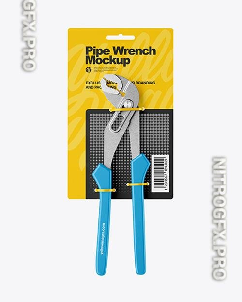 Pipe Wrench Mockup - Front View 75389
