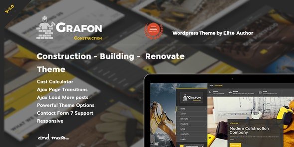 ThemeForest - Grafon v1.1.0 - Construction Building Renovate Wordpress Theme - 16793630