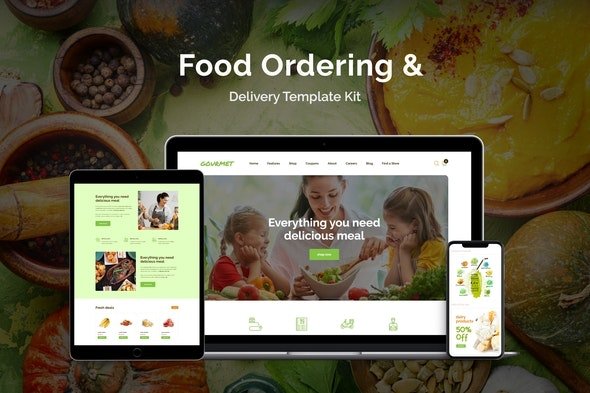 ThemeForest - Gourmet v1.1.0 - Food Ordering & Delivery Elementor Template Kit - 31528753