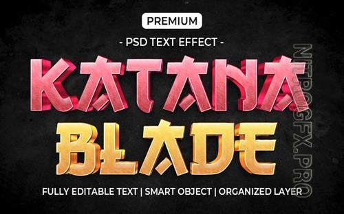 Red yellow metalic text effect template Premium Psd