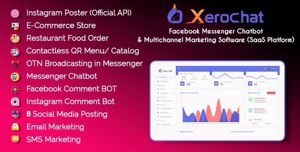 CodeCanyon - XeroChat v7.1 - Facebook Chatbot, eCommerce & Social Media Management Tool (SaaS) - 24477224 - NULLED