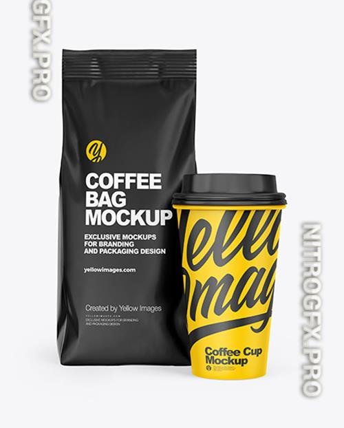 Matte Coffee Cup Mockup File Mockups