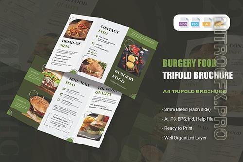 Burgery Food Trifold Brochure