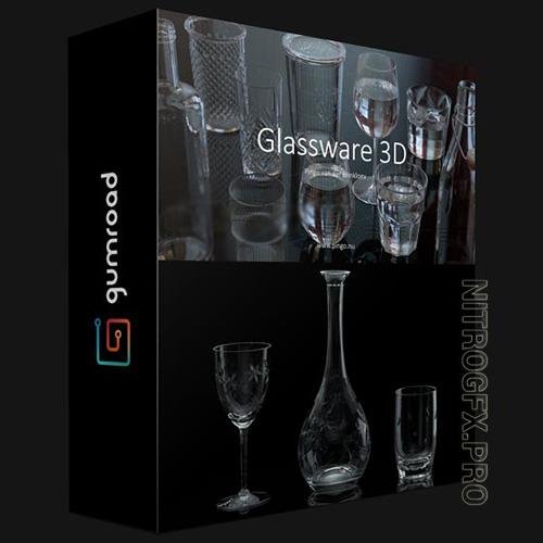 GUMROAD – GLASSWARE 3D BY PINGO VAN DER BRINKLOEV