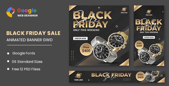 CodeCanyon - Black Friday Sale Watch HTML5 Banner Ads GWD v1.0 - 33705922