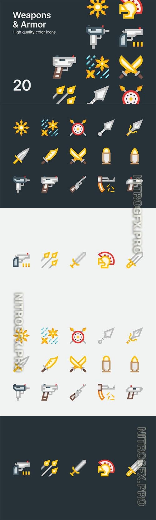 Vector Weapons & Armor Icons