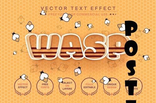 Wasp - Editable Text Effect - 6473342