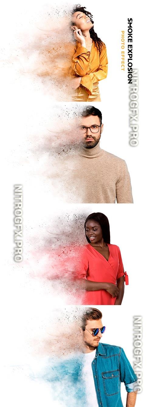 Smoke Explosion Photo Effect