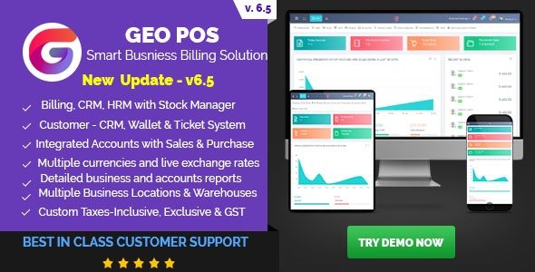 CodeCanyon - Geo POS v6.5 - Point of Sale, Billing and Stock Manager Application - 22482001 - NULLED