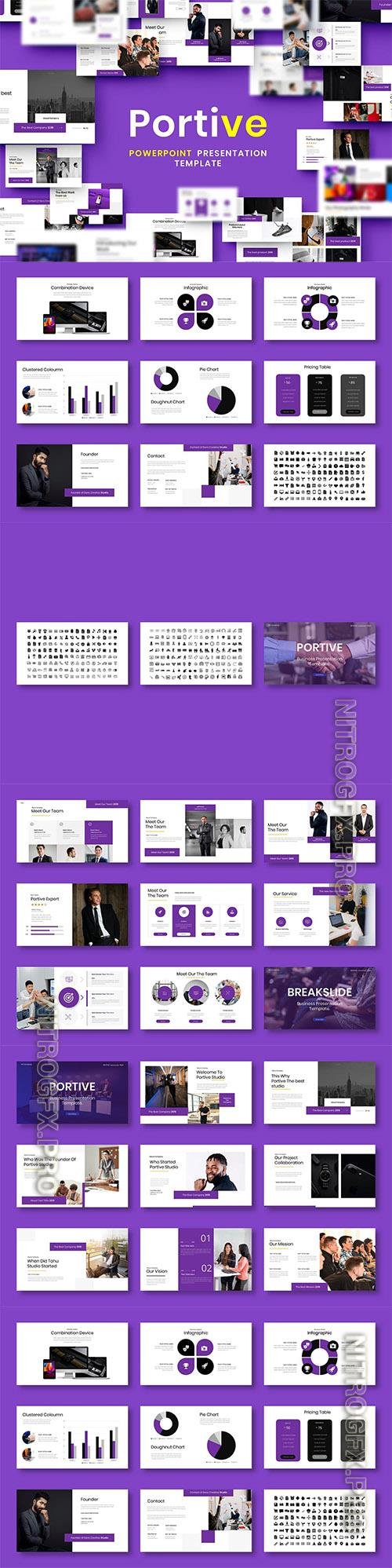 Portive – Business PowerPoint Template