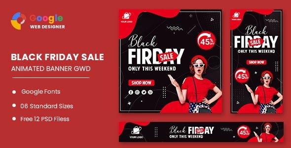ThemeForest - Big Sale Black Friday HTML5 Banner Ads GWD v1.0 - 33747770