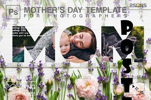 Mother's Day Digital Photoshop Template V2 - 1447826