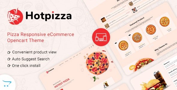 ThemeForest - HotPizza v1.0 - Pizza Food Delivery OpenCart Store - 33141528