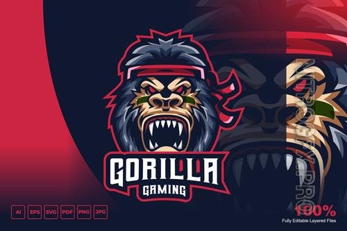 Gorilla Mascot Logo