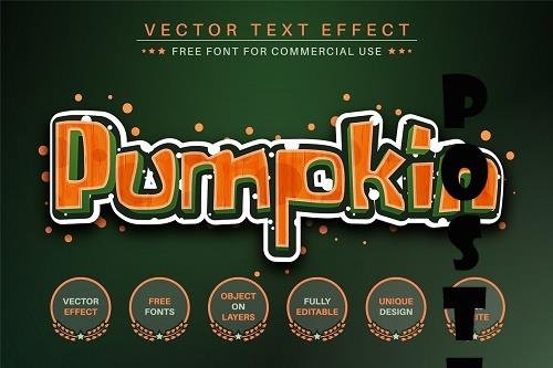Pumpkin - Editable Text Effect - 6497871