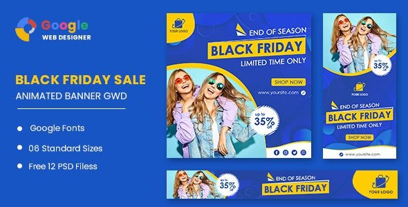 CodeCanyon - Fashion Banner Set Black Friday Sale HTML5 Banner Ads GWD v1.0 - 33791792