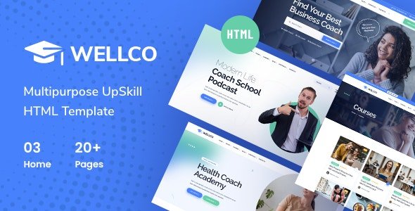 ThemeForest - Wellco v1.0 - Life Coach and Online Courses HTML Template - 32556840