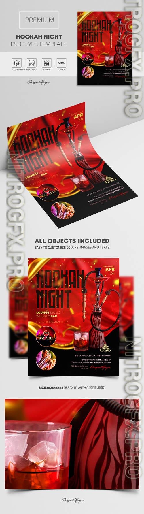 Hookah Night Premium PSD Flyer Template