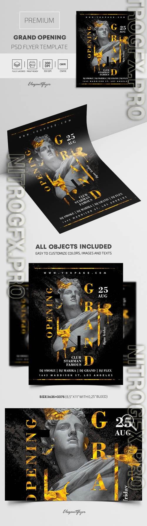 Grand Opening Premium PSD Flyer Template