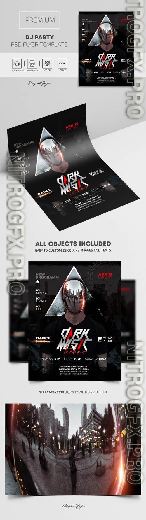 DJ Party Premium PSD Flyer Template