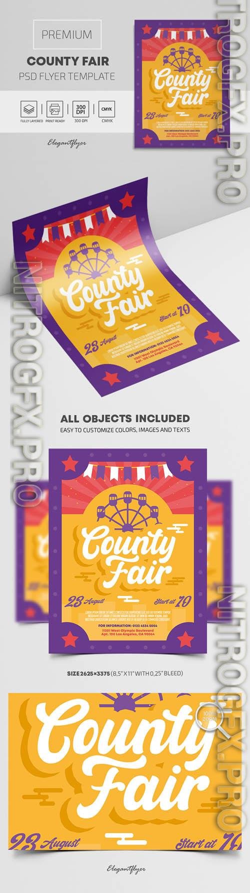 County Fair Premium PSD Flyer Template