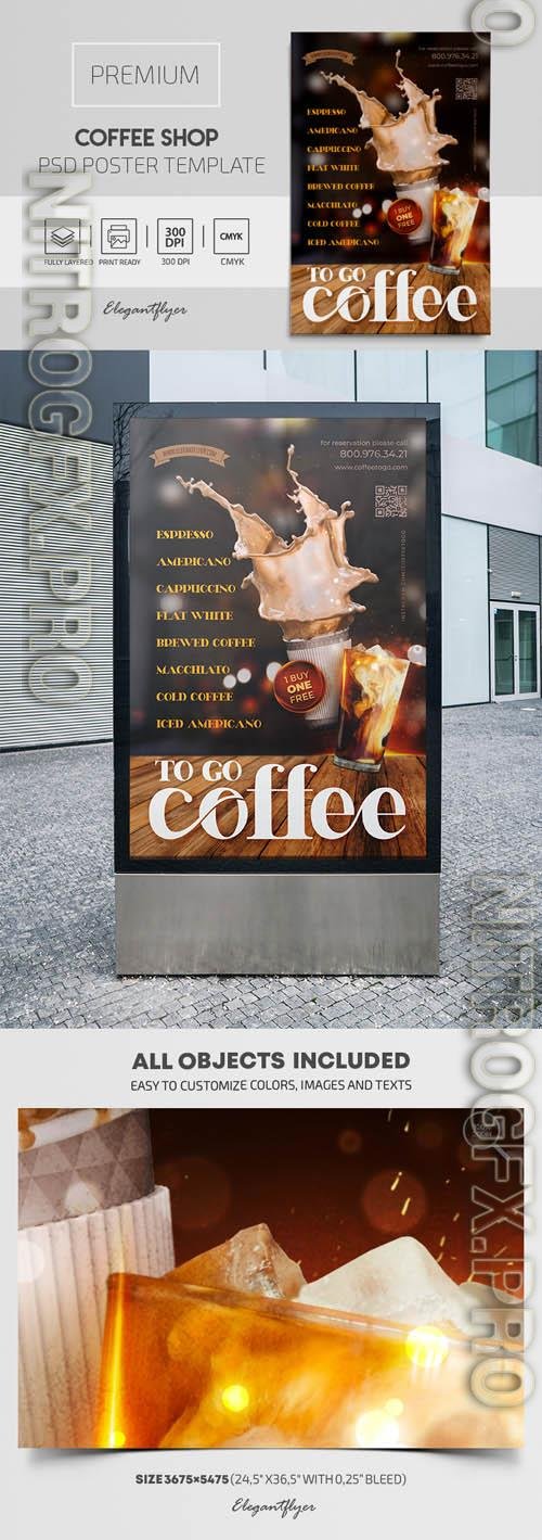 Coffee Shop Premium PSD Poster Template