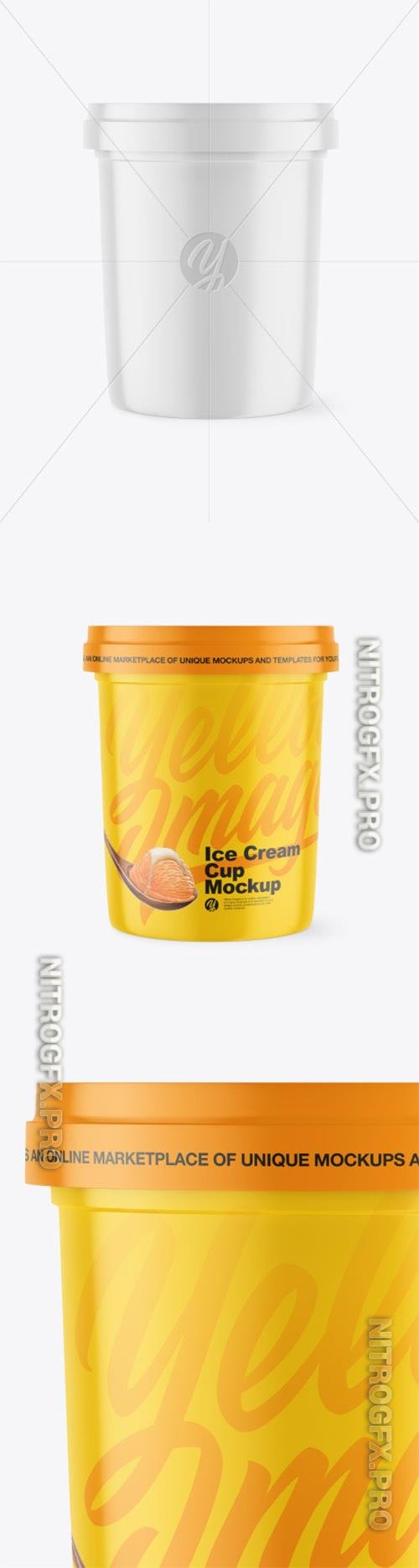 Glossy Ice Cream Cup Mockup 88384