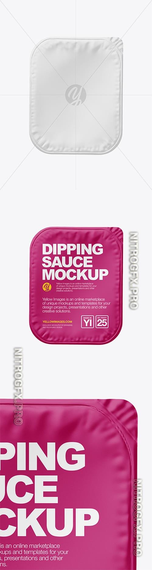 Dipping Sauce w/ Matte Lid Mockup 88004