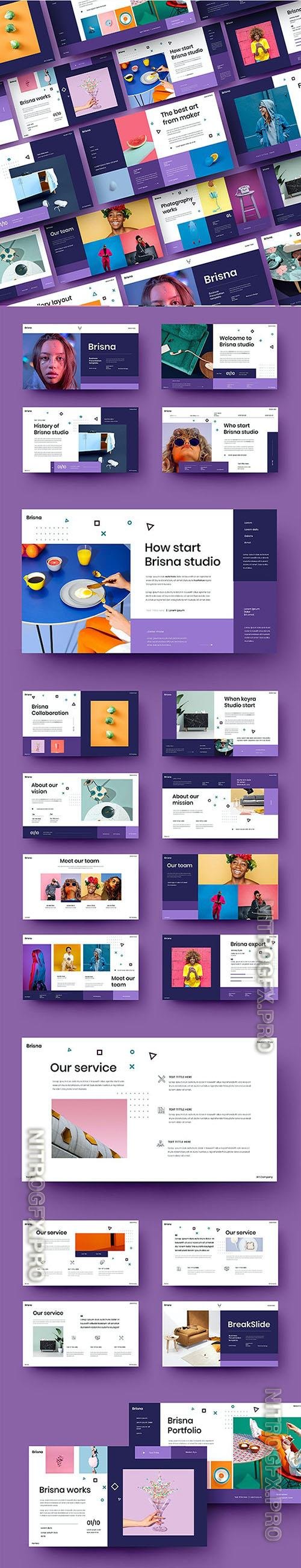 Brisna - Business Powerpoint, Keynote and Google Slides Template