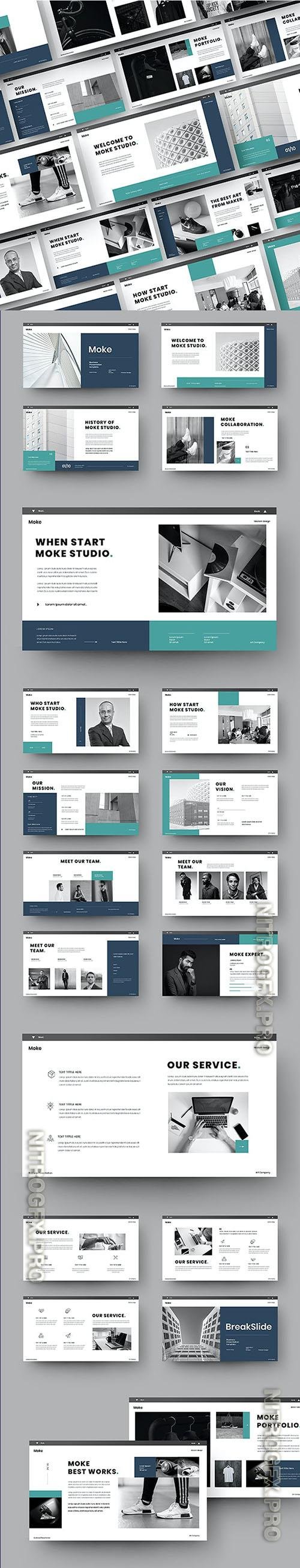 Moke - Business Powerpoint, Keynote and Google Slides Template