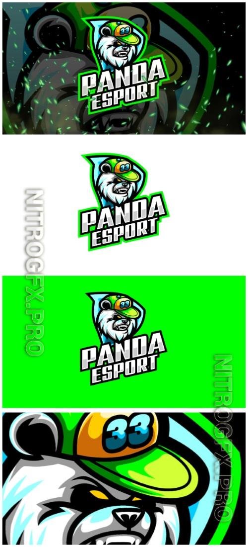 Panda E-Sport and Sport Logo Template
