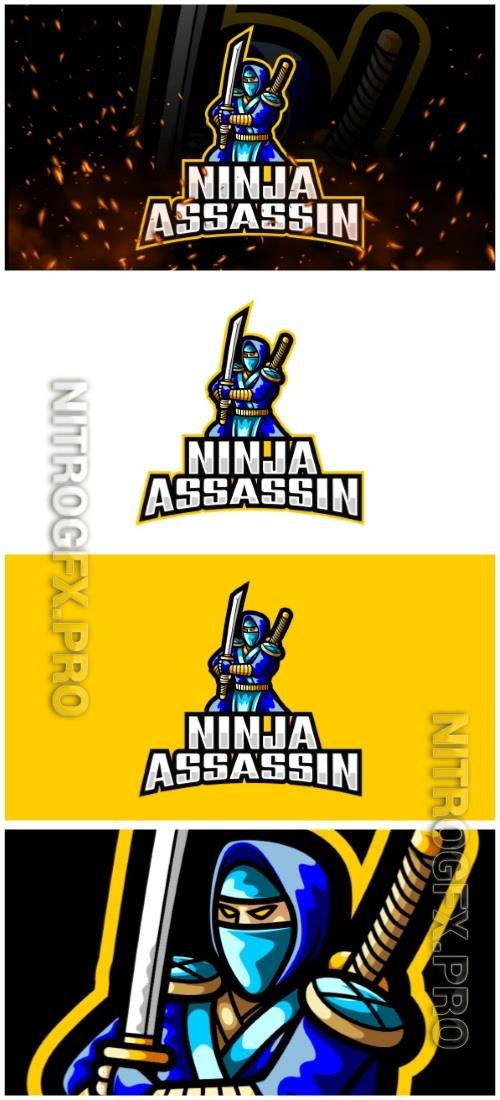 Assassin Ninja E-Sport and Sport Logo Template