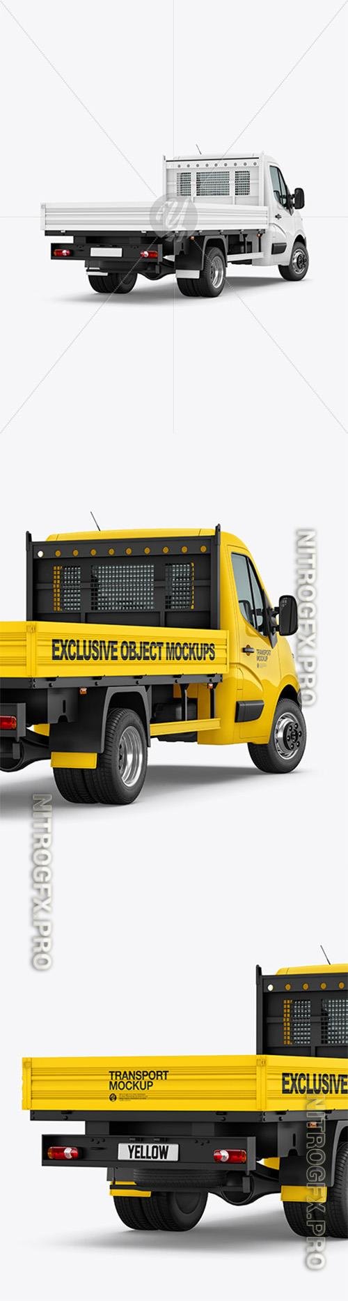 Tipper Van Mockup - Back Half Side View 89077