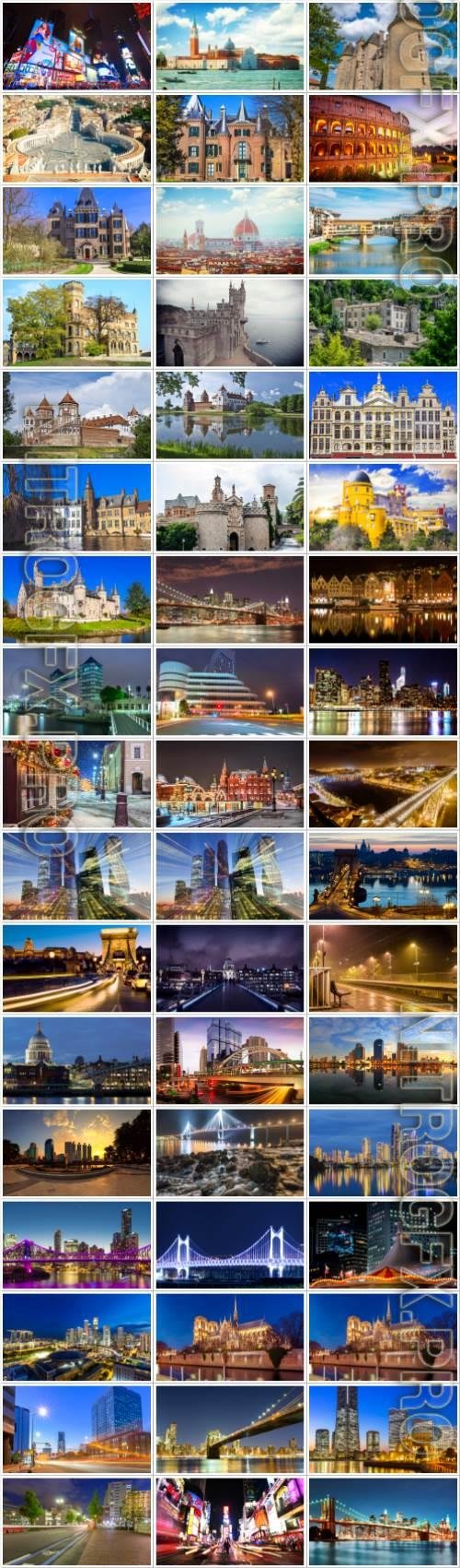 Cities and architecture large selection of stock photos