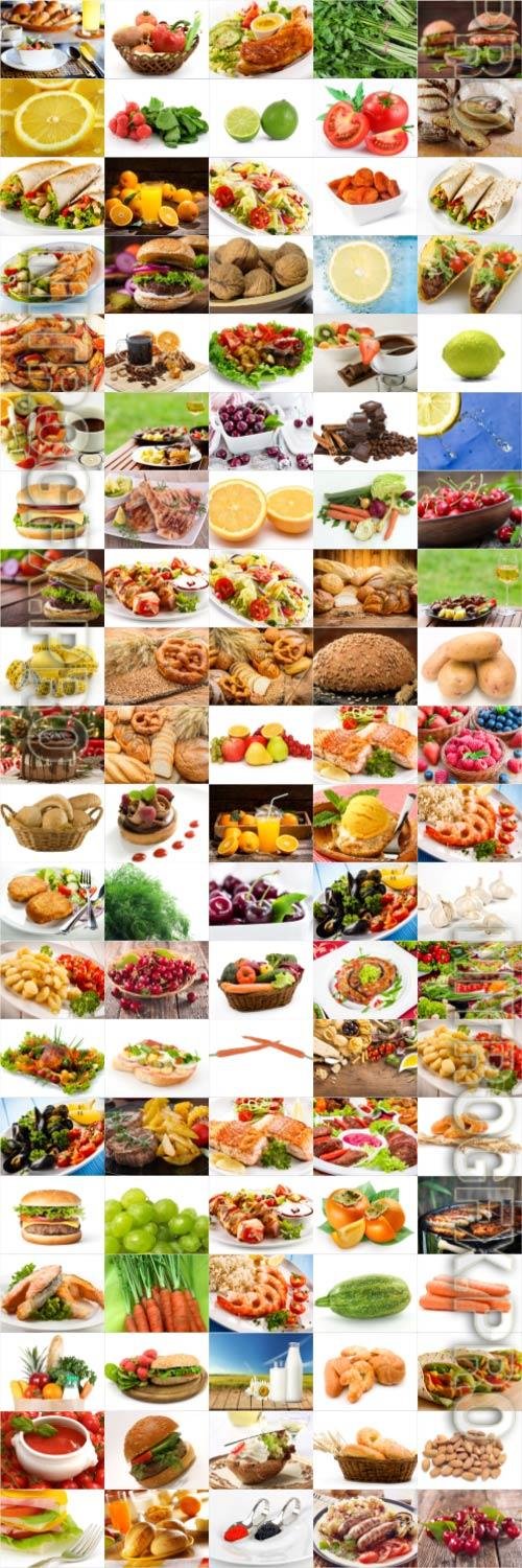 Food, meat, vegetables, fruits, fish, stock photo bundle vol 2