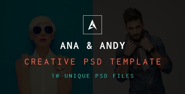 ThemeForest - Andy & Ana v1.0 - Creative PSD Template - 18036352