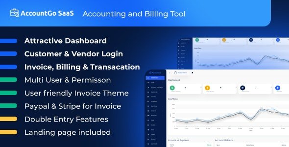 CodeCanyon - AccountGo SaaS v3.4 - Accounting and Billing Tool - 25733019 - NULLED