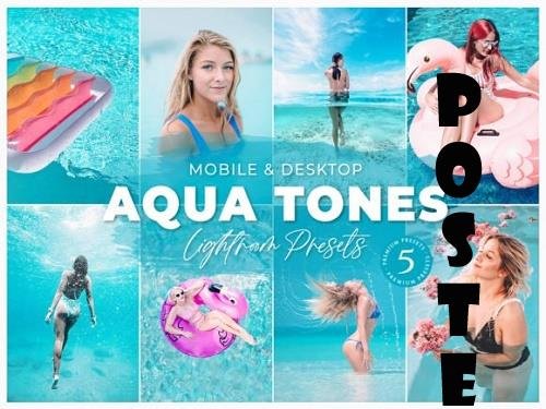 Aqua Tones Mobile Desktop Lightroom Presets Lifestyle Instagram