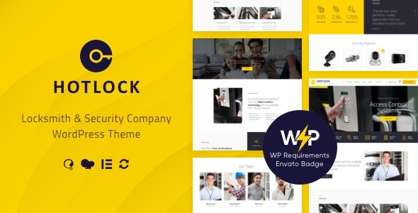 ThemeForest - HotLock v1.3.4 - Locksmith & Security Systems WordPress Theme + RTL - 20263603