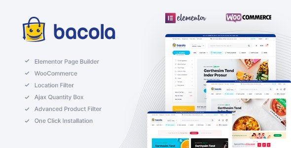 ThemeForest - Bacola v1.0.8 - Grocery Store and Food eCommerce Theme - 32552148 - NULLED