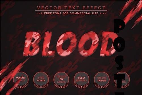 Blood Paper - Editable Text Effect - 6559290