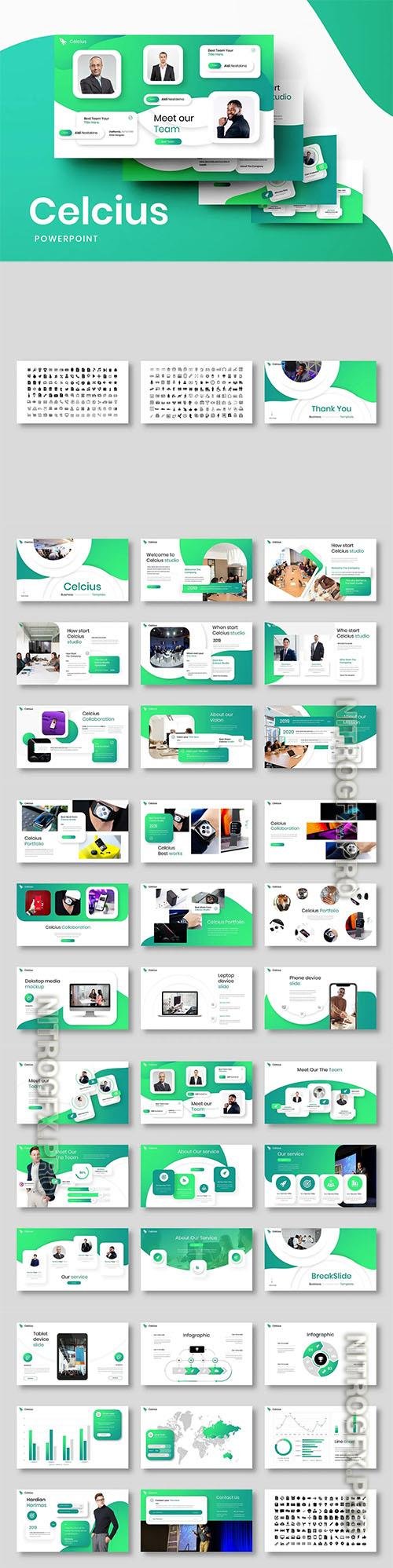 Celcius – Business Powerpoint, Keynote and Google Slides Template