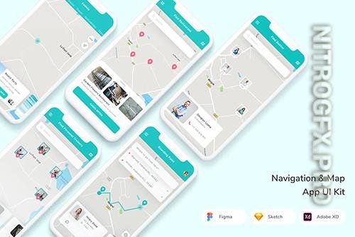Navigation & Map App UI Kit