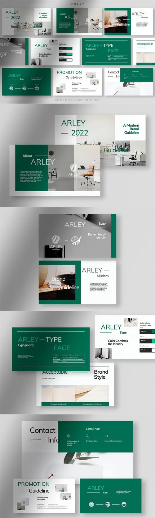 Arley Presentation - Brand Guideline Powerpoint Template