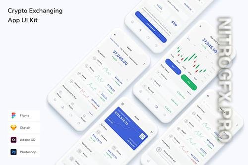 Crypto Exchanging App UI Kit