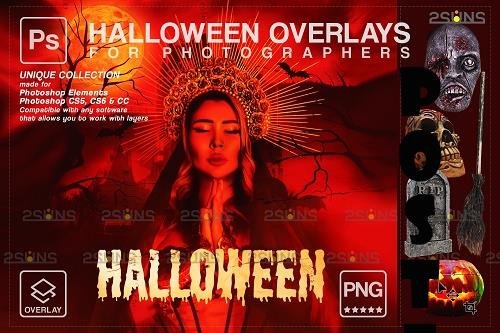 Halloween clipart Halloween overlay, Photoshop overlay V28 - 1612720