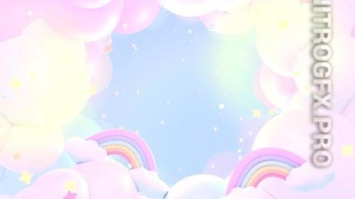 Dreamy Rainbow Clouds 33407206