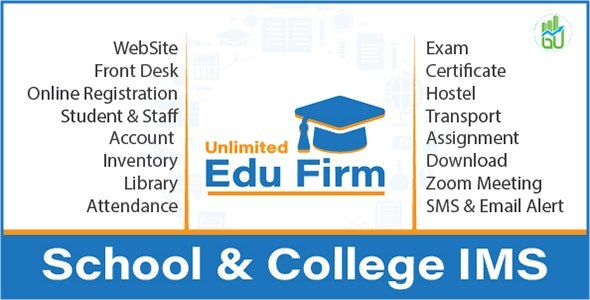 CodeCanyon - Unlimited Edu Firm School & College Information Management System v2.0 (Update: 30 June 21) - 21850988